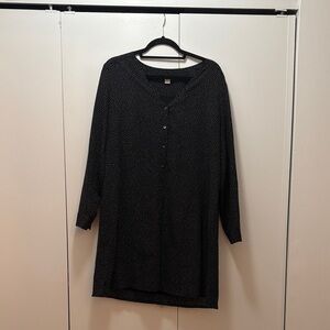J. Crew Black Long Sleeve Dress